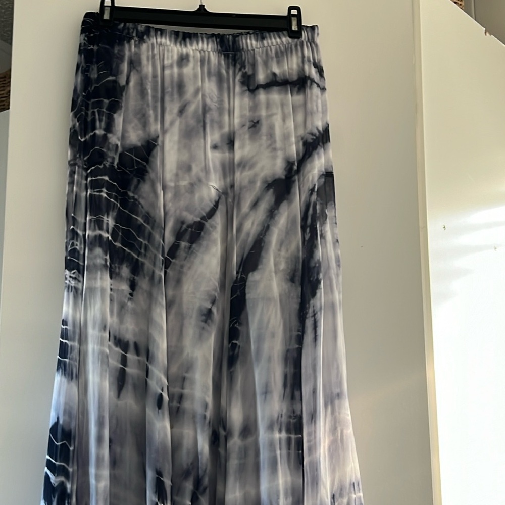 Blue maxi skirt